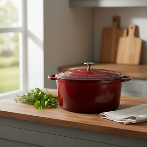 Kela Roasting <b>Pan</b> Calido 5.5 Qt Enamel <b>Cast</b> Iron For Oven Use - Product Image 3