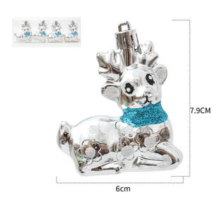 Buon albero carino piccolo cervo ciondolo UV stampato 4 colori moderni <span class=keywords><strong>decorazioni</strong></span> in plastica di <span class=keywords><strong>natale</strong></span> per <span class=keywords><strong>decorazioni</strong></span> Festive - Product Image 3