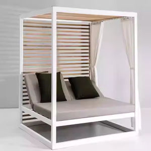 Chaise longue d'extérieur Hôtel Loisirs Imperméable Cour extérieure Villa Piscine Chaise <span class=keywords><strong>de</strong></span> plage pliante Meubles <span class=keywords><strong>de</strong></span> <span class=keywords><strong>lit</strong></span> lounge - Product Image 1