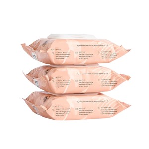 Lingettes faciales <span class=keywords><strong>à</strong></span> base de plantes naturelles Lingettes démaquillantes hypoallergéniques pour le nettoyage Imperméable - Product Image 1