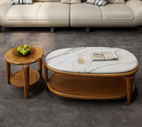 Table basse en bois moderne pour salon, nouvelle combinaison de tailles