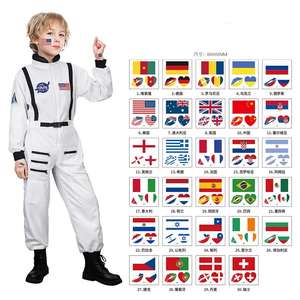 <span class=keywords><strong>Disfraz</strong></span> de astronauta de 4 piezas más popular para niños, vestido de Halloween con accesorios, disfraces de día de carrera de astronauta para niños - Product Image 6