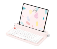 Clavier sans fil rétro B305 Actto BT5.0 à 84 touches, design breveté, style machine à écrire, support intégré, certifié CE RoHS FCC KC TELEC