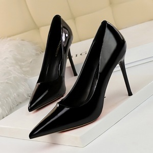 <strong>Women's</strong> Sexy Pointed Toe <strong>Patent</strong> PU Leather <strong>Black</strong> High Heels Pump Stilettos Sharp High Heels Dress <strong>Shoes</strong> <strong>for</strong> <strong>Women</strong> - Product Image 3