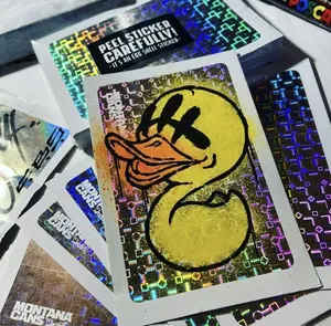 Custom Outdoor Printing Eggshell Sticker Label Colorful Eggshell Destructible Vinyl Roll Graffiti Sticker
