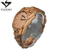 Jam Tangan Kayu Zebra Burl 2021 dengan Ukiran Kustom dari Produsen YUSHI