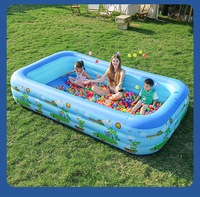 Piscine gonflable portable en gros, piscine gonflable pliable en PVC, piscine gonflable portable pour enfants pour la maison