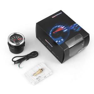 Jauge de température de l'eau de voiture LCD 2'' 52mm 12V Type à aiguille avec rétroéclairage sept couleurs 40-140 pour camions - Product Image 1