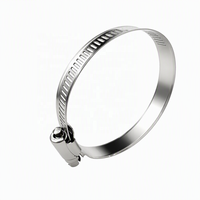 Collier de serrage américain réglable 12,7 mm à bande perforée, zingué, à vis sans fin W1 pour pompe de jardin et machines agricoles
