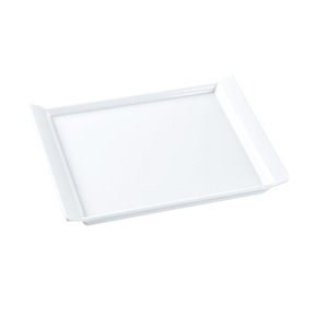 <b>Melamine</b> imitation porcelain rectangular sushi <b>plate</b>, hotel restaurant commercial creative dessert white long strip <b>plate</b>, side - Product Image 3
