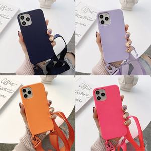 Coque de téléphone à bandoulière en silicone souple avec cordon, pour iPhone X 11 12 13 14 Pro Max – Offre Spéciale - Product Image 2