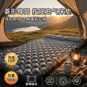 Matelas Gonflable Portable TPU pour 1 à 3 Personnes, Gonflage Rapide, Tapis de Couchage pour Camping en Plein Air - Product Image 3