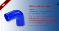Tuyau de raccordement en silicone haute température pour intercooler turbo et admission d'air CAC, coudes à 45, 90, 135 degrés, 4 plis