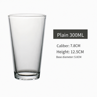 Verre à cocktail durable OEM, verre à boisson transparent, gobelet à jus et bière à bouche ronde pour bar à domicile