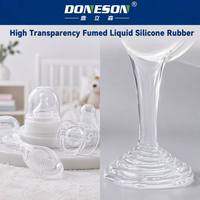 Caoutchouc de silicone liquide fumé transparent haute résistance FDA LFGB pour moulage par injection, ustensiles de cuisine, produits pour bébés, masques transparents