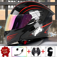 Nouveau casque de moto ouvert certifié DOT 3C, coque ABS, double visière, déverrouillage rapide pour VGV