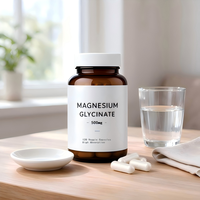 Capsules de glycinate de magnésium végétalien à marque privée 500 mg – Magnésium chélaté à absorption élevée