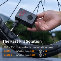 Wireless Automatic Rechargeable Portable Mini Electric Bicycle Tire Inflator with Digital Gauge Waterproof 0-120PSI Pressure