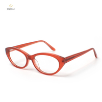 Monture en acétate Mazzucchelli mat givré, œil de chat elliptique, style rétro mignon, patchwork, confort, ressort vintage, cadeau, lunettes pour concert