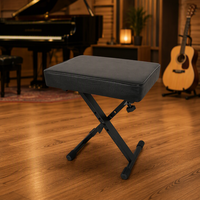 Banc de clavier pliable Yinyu SB009 avec siège rembourré de 6 cm et réglage rapide de la hauteur