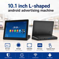 Monitor de Señalización Digital en Forma de L de 10.1 Pulgadas, Pantalla Táctil Capacitiva, Kiosco Interactivo, Tablet con POE y NFC Opcional