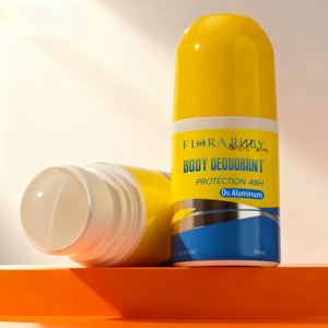 Desodorante en Barra 0% Aluminio - FLORA RUBY, Protección Duradera 48H, 75ML, Tamaño Viaje - Product Image 1