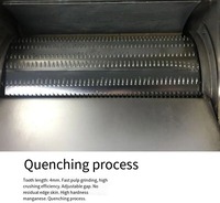 800kg/uur RVS Cassavemeelmolenmachine motor voor fruit- en groentepulpmolen voor aardappel, lotuswortel, zoete aardappel
