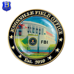 <span class=keywords><strong>Venta</strong></span> caliente personalizada del FBI recuerdo moneda <span class=keywords><strong>de</strong></span> Metal con la impresión - Product Image 1