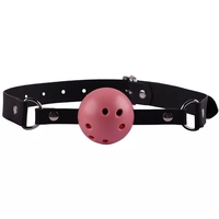 Vente en gros 4 Couleur Bondage Bouche Gags Ceinture Noire Esclave Ball Gag Sex Toys Pour Couples Sm Jeu Fixation Ball