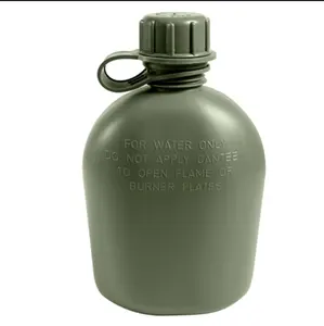 US outdoor sports plastic bottle 1L Outdoor Clothing U.S. Canteen with lid loop flask