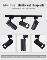 Projecteur sur Rail Commercial COB 20W 30W Spots Linéaires à LED pour Système sur Rail