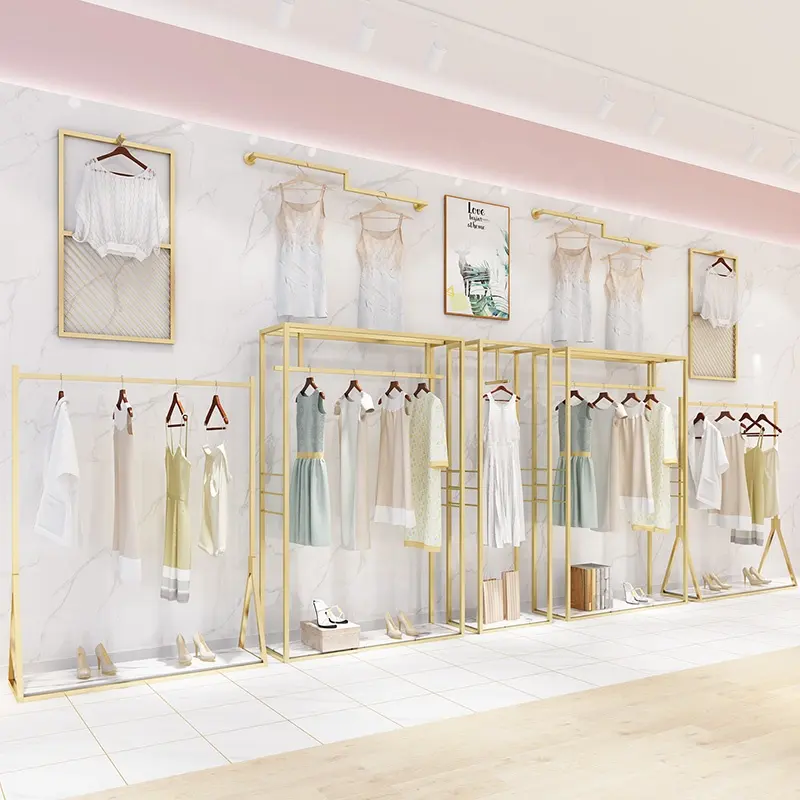Estante de exhibición de ropa, diseño personalizable, gran oferta, 2019