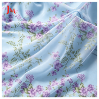 Nouveau design, tissu en polyester chiffon tissé respirant à imprimé floral numérique personnalisé pour robe et jupe femme