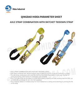 สายรัดเพลา<span class=keywords><strong>แบบ</strong></span>หนา 2 นิ้ว พร้อมสายรัดแบบมีตัวล็อค  ชุดสายรัดความแข็งแรงสูงพร้อมปลอกป้องกันสำหรับการลากจูงและขนย้ายยานพาหนะ - Product Image 6