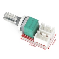 Potentiomètre de volume double 50k avec carte adaptateur et câble blindé de 300 mm, accessoires pour module de carte d'amplificateur audio DIY, fabriqué en Chine