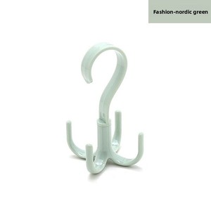 Multi-Purpose Rotatable Four-Claw Plastic Hanger Hook for Scarf Tie Hat <b>Rack</b> for Clothing <b>Storage</b> - Product Image 6