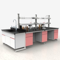 Cartmay Armoire en bois à cadre en C en acier populaire Banc de laboratoire de la série de tests secrets Établi pour les laboratoires informatiques des hôpitaux scolaires