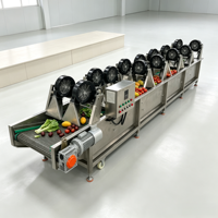Commerciële lucht droogmachine, hogesnelheids luchtblazer, ontwateringsdroger na bubbelwassing voor verse fruit en groenten