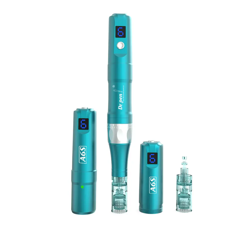 Dr. Pen Ultima A6S professioneller Derma-Stift Mikronadel mit zusätzlicher Batterie Gesichtspflege-Gerät für Hautpflege Narbenentfernung