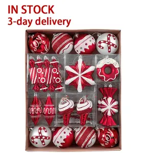 EAGLEGIFTS Petite QUANTITÉ MINIMALE DE COMMANDE 60pcs Vacances Party Decor Billes De Bonbons De Luxe De Noël Décoration Ornement De Noël Boules