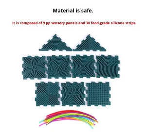 2025 Hot-Selling Sensory Activity Board Silicone Stress Relief Board DIY <b>Puzzle</b> Cube <b>3D</b> Toy Unisex - Product Image 5