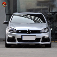 Kit Carrosserie R20 Style Pare-chocs Avant Calandre Jupes Latérales Diffuseur Pare-chocs Arrière pour Volkswagen Golf 6 Accessoires Modifiés