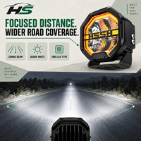 Nouveau projecteur LED HSSH de 15,5 pouces 180W, IP68 IP69K, rétroéclairage ambre et blanc, module LED modulaire pour 4x4, camion tout-terrain, VTT, UTV