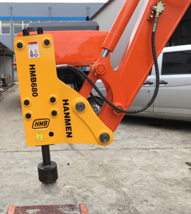 <span class=keywords><strong>Mini</strong></span> <span class=keywords><strong>Pelle</strong></span> Post Driver Rock Breaker Driver Marteau Pilote 53mm Burin Hydraulique Pile Marteau - Product Image 3