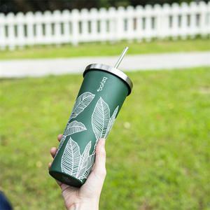 Venta al por mayor personalizado 24Oz BPA libre vaso de acero inoxidable portátil aislado viaje taza de café vaso - Product Image 6