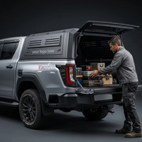 Capot de camionnette 4x4 en aluminium, design modulable, double cabine, étanche, pour Toyota Tacoma, RAM 1500, Ford Ranger