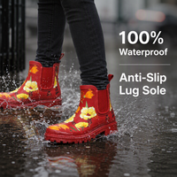 Bottes de pluie Chelsea pour femmes en caoutchouc élastique durable, best-seller, avec logo personnalisé, pour usage quotidien et jardinage
