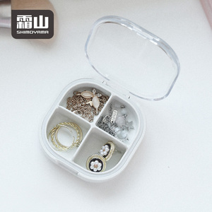 Shimoyama Xách Tay Mini Du Lịch Pill Organizer Rõ Ràng PC + PP Nhựa Y Lưu Trữ Box Với Vòng Vòng Vòng Cổ Tính Năng - Product Image 5