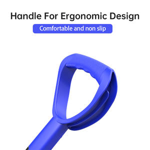 Sekop salju plastik portabel dengan fungsi kunci tombol pegangan Aluminium dan pendorong salju grosir pengikis es untuk penggunaan mobil - Product Image 3