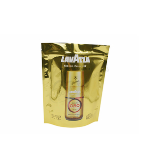 Bolsas de plástico para embalaje de granos de café con logotipo personalizado al por mayor de fábrica, bolsa inferior redonda de pie para café molido instantáneo con cremallera - Product Image 1